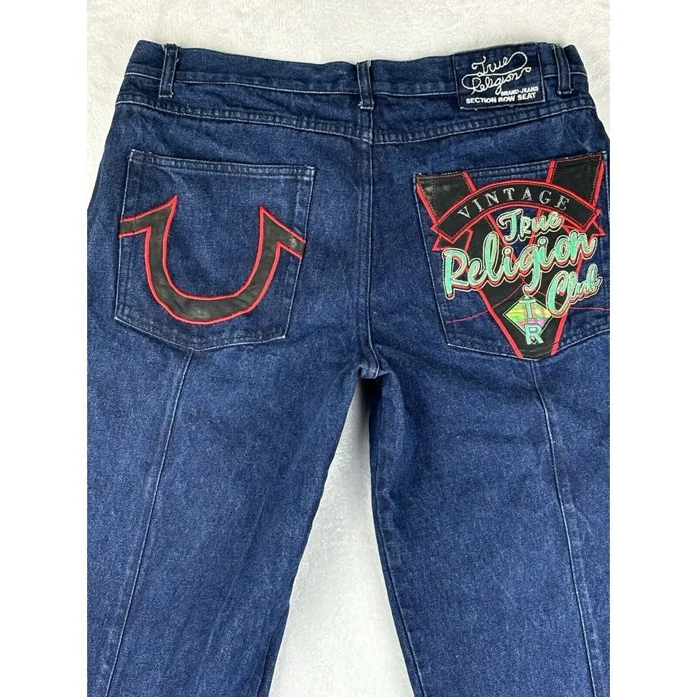 True Religion Jeans Men's 38 Vintage TR Club Mid‎ Rise Jeans (36x33.5 Measured)